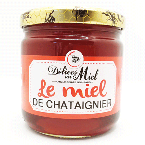 Miel de Châtaignier - Miellerie Délices au Miel - Vente miel, pain d'épices  - Apiculteur Drome