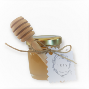 Petit pot de miel mariage et baptême personnalisé
